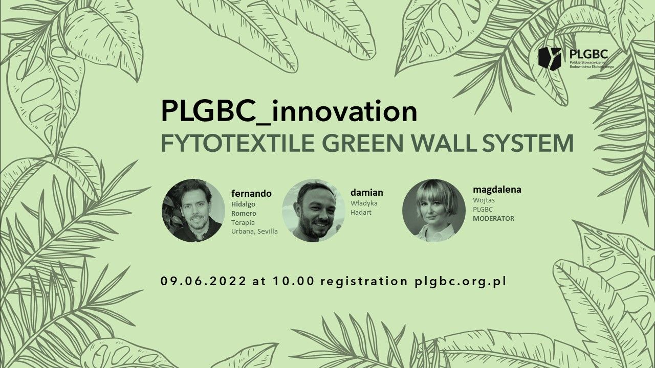 PLGBC innovation: FYTOTEXTILE GREEN WALL SYSTEM