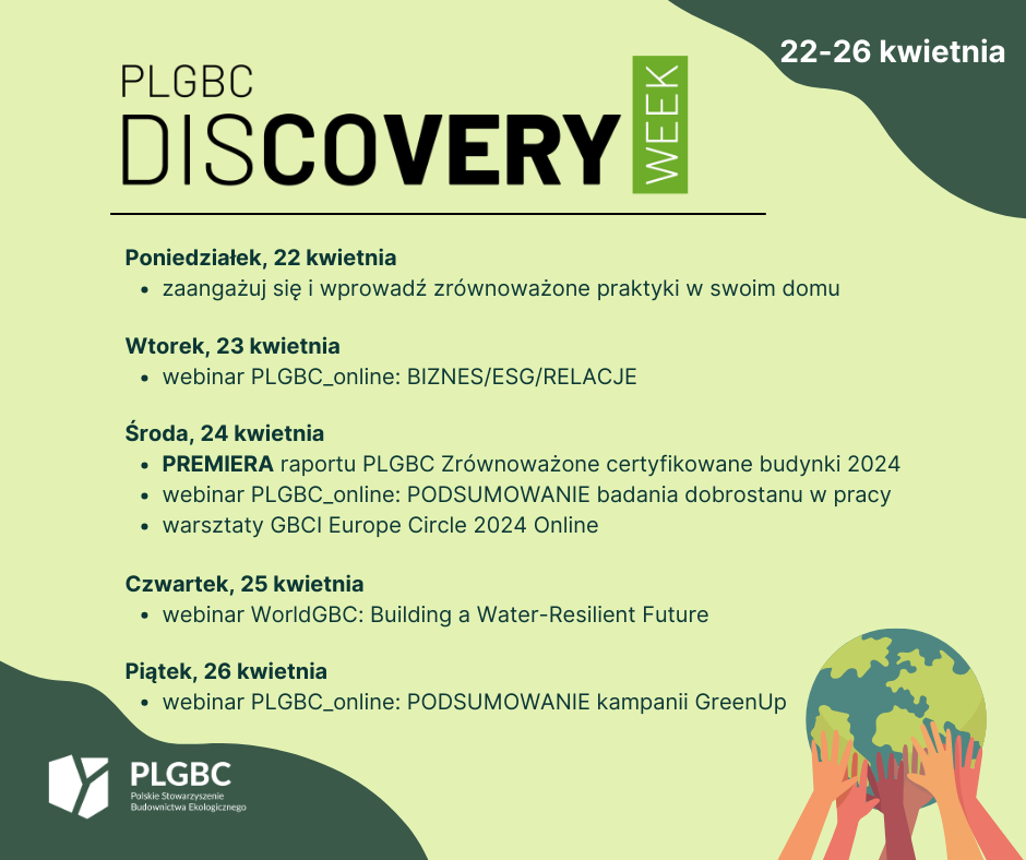 Aktywności podczas PLGBC Discovery Week